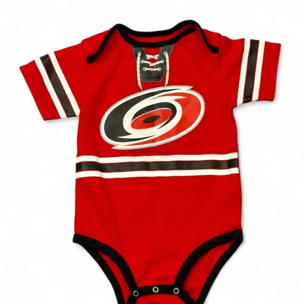NHL Carolina Hurricanes Baby Bodysuit Onesie 24M Red Hockey